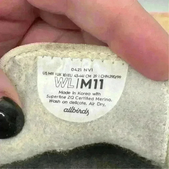 Allbirds Dapple Grey Merino Wool Soft and Comfy Slip On Loungers Sneakers Sz M11 - Picture 11 of 11